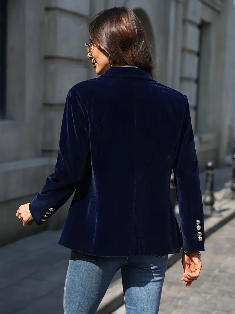 VIVIAN | Sammetsgull-knapp Blazer