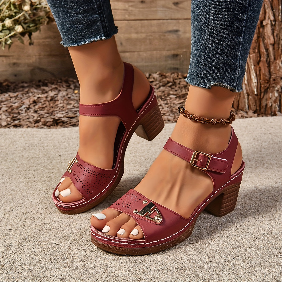 Adelina Komfort Spänne Sandaler
