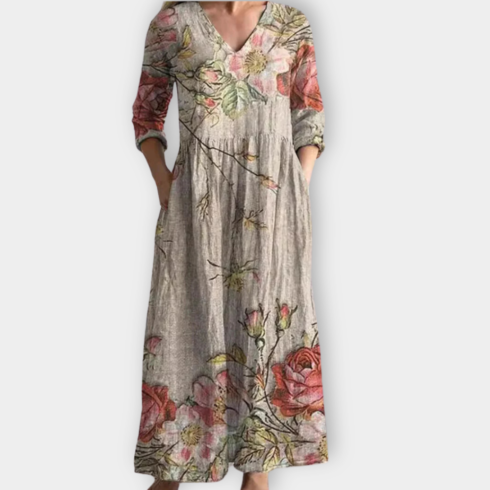 Theodelinde | Boho maxi klänning