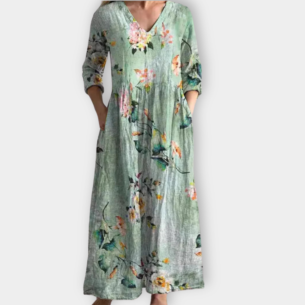 Kreszenz | Boho Maxiklänning i lyxigt, mjukt tyg