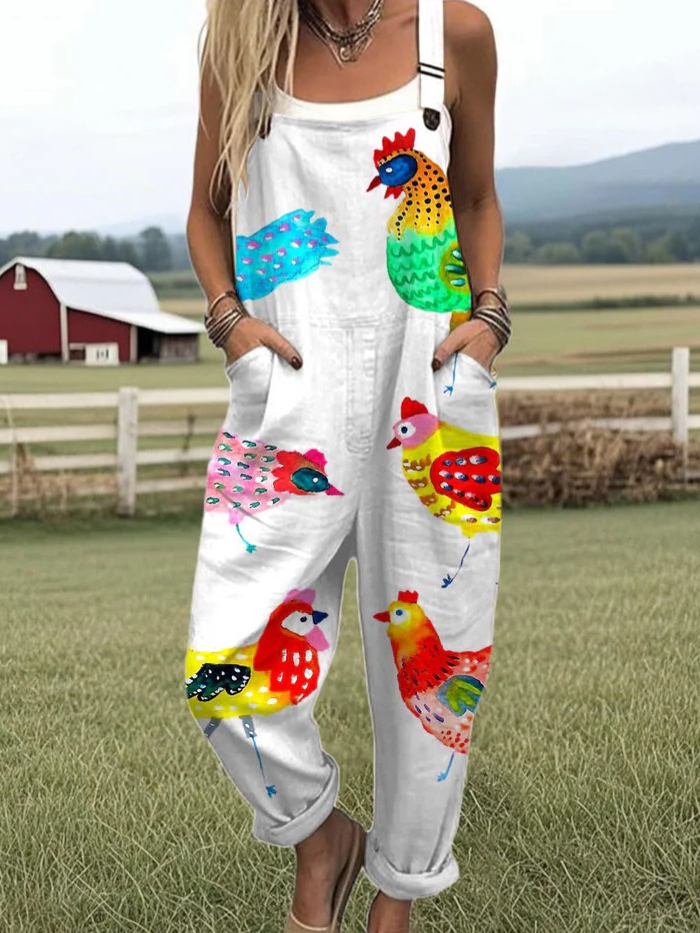 HARPER – Klassisk Flowy Bred-Ben Jumpsuit