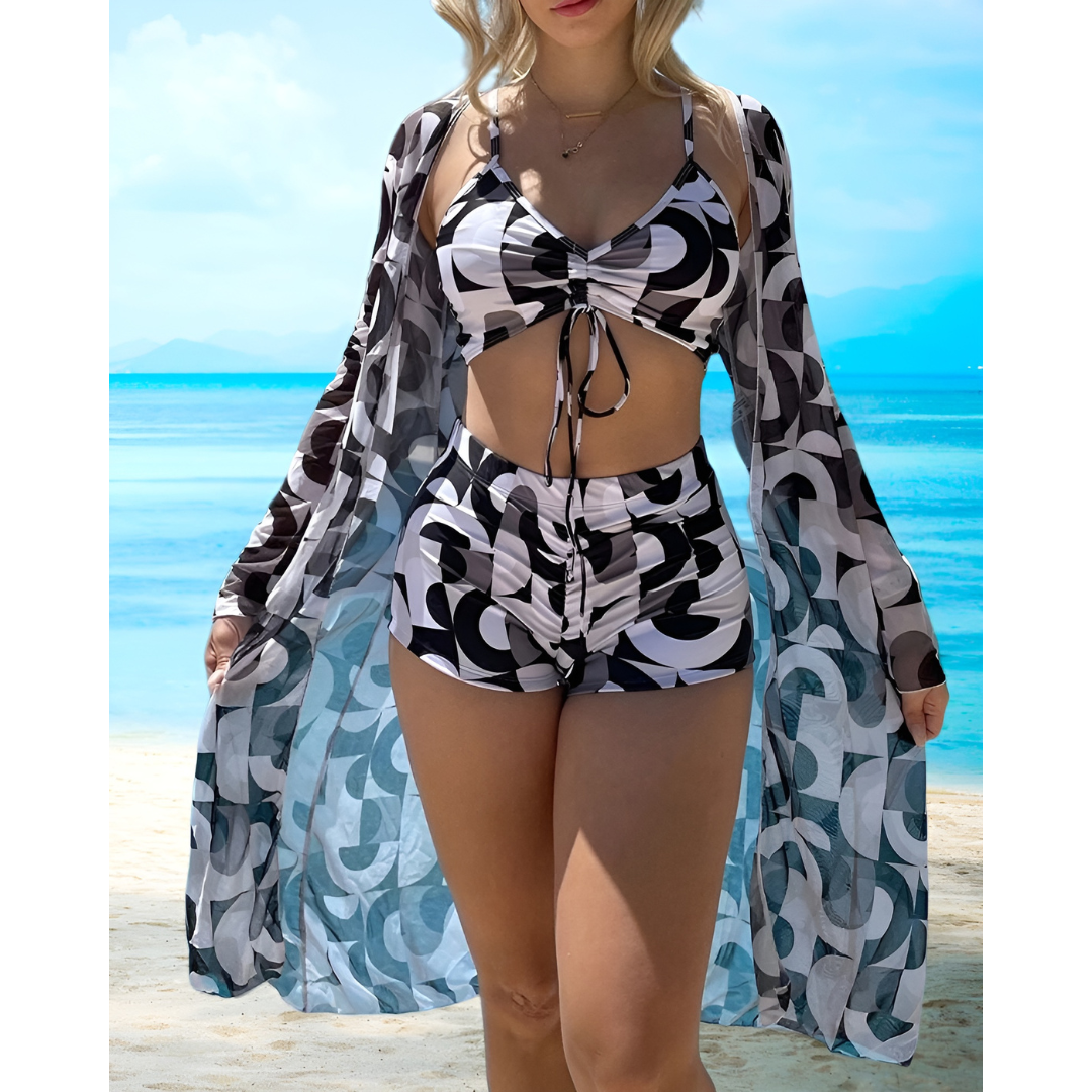 Lana – 3-delat bikinisett med print