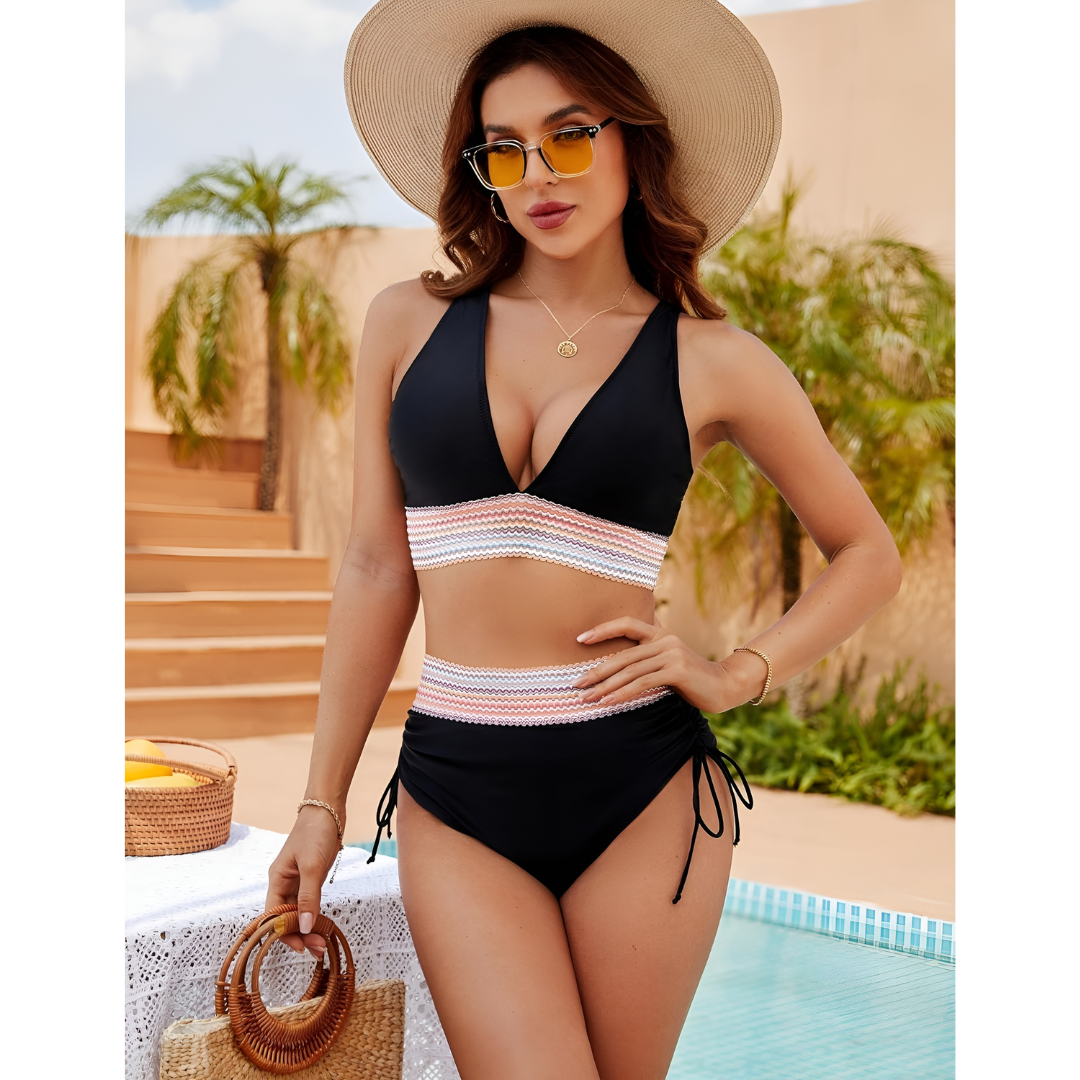 Luna - Feminint Högt Liv Bikinisätt