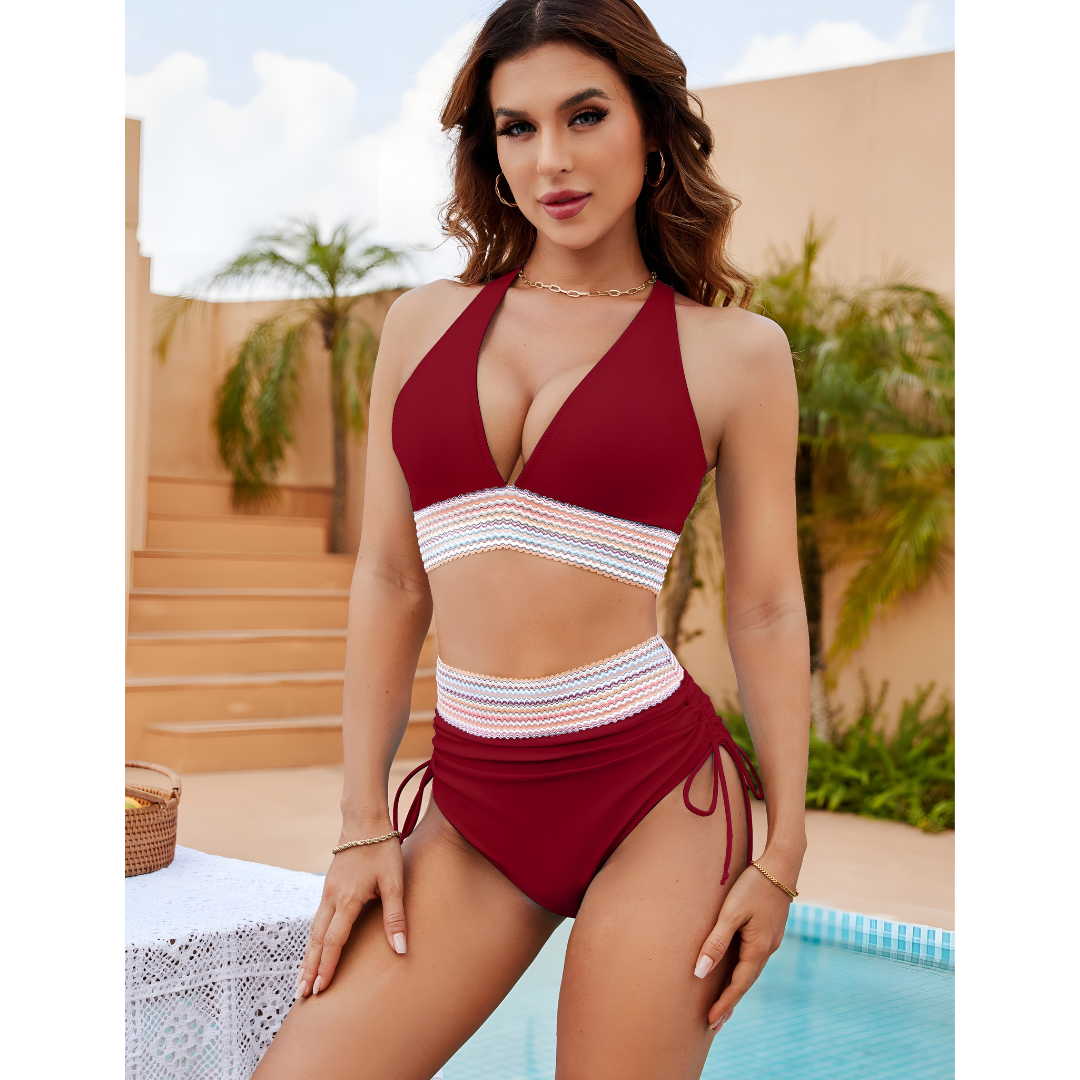 Luna - Feminint Högt Liv Bikinisätt