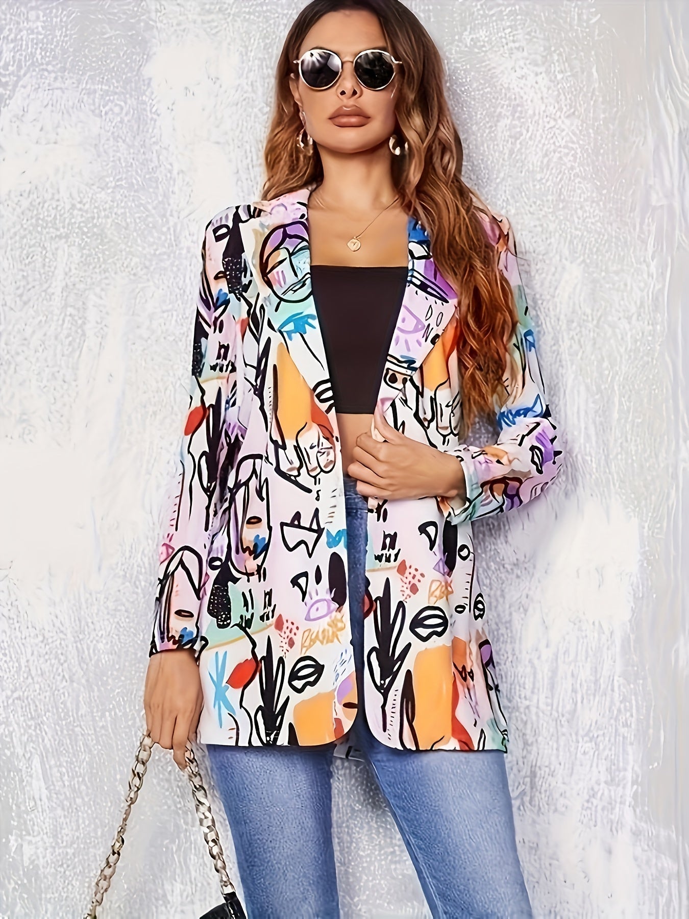 JOLENE | Statement-tryck blazer
