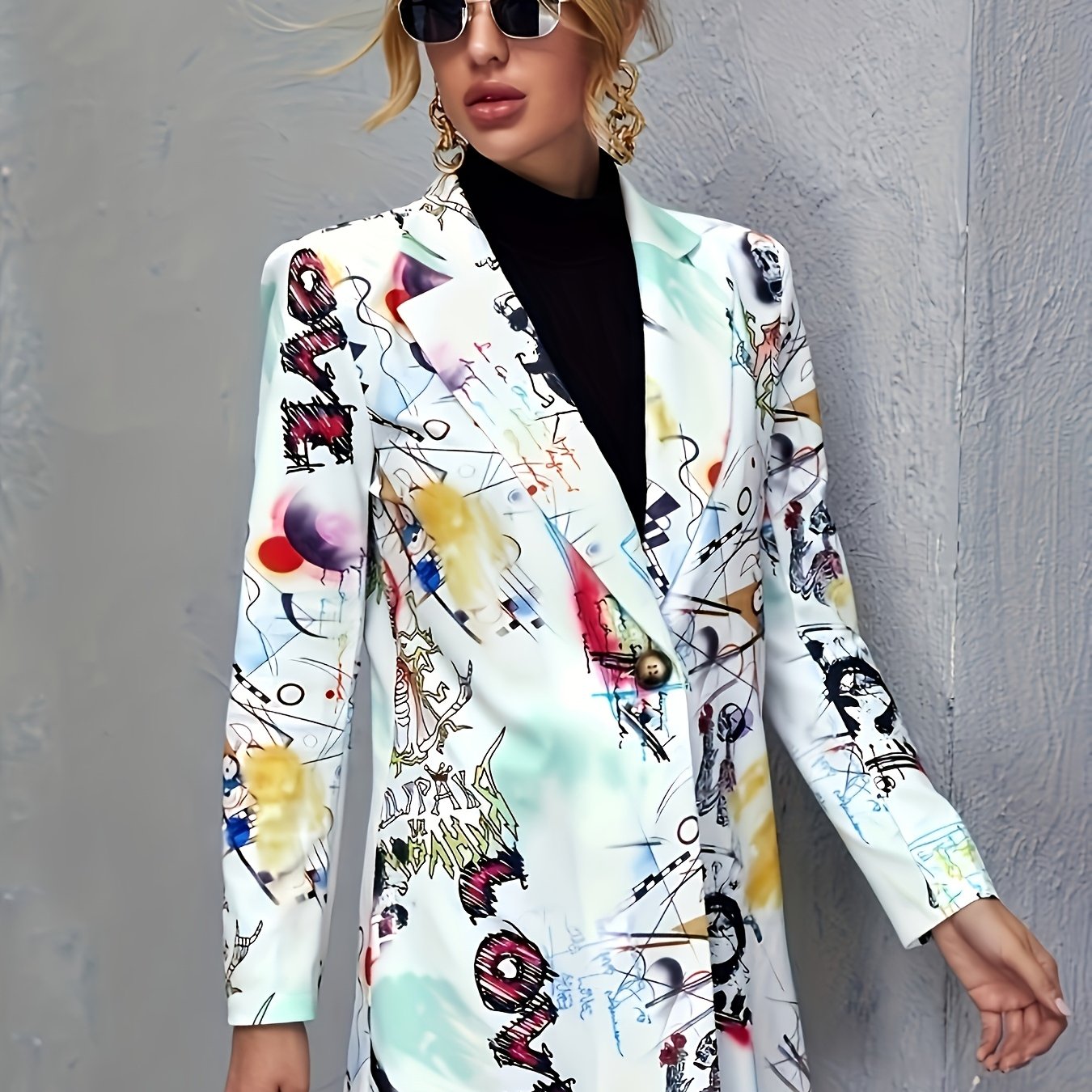 JOLENE | Statement-tryck blazer