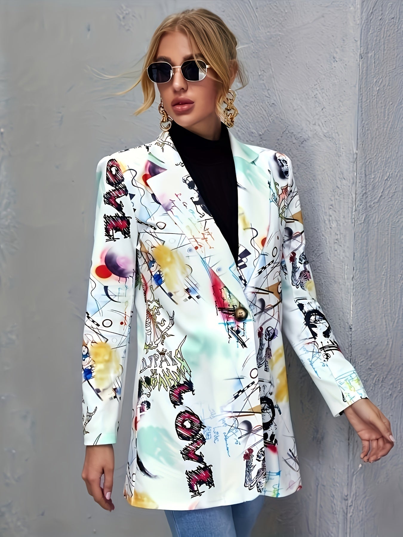JOLENE | Statement-tryck blazer