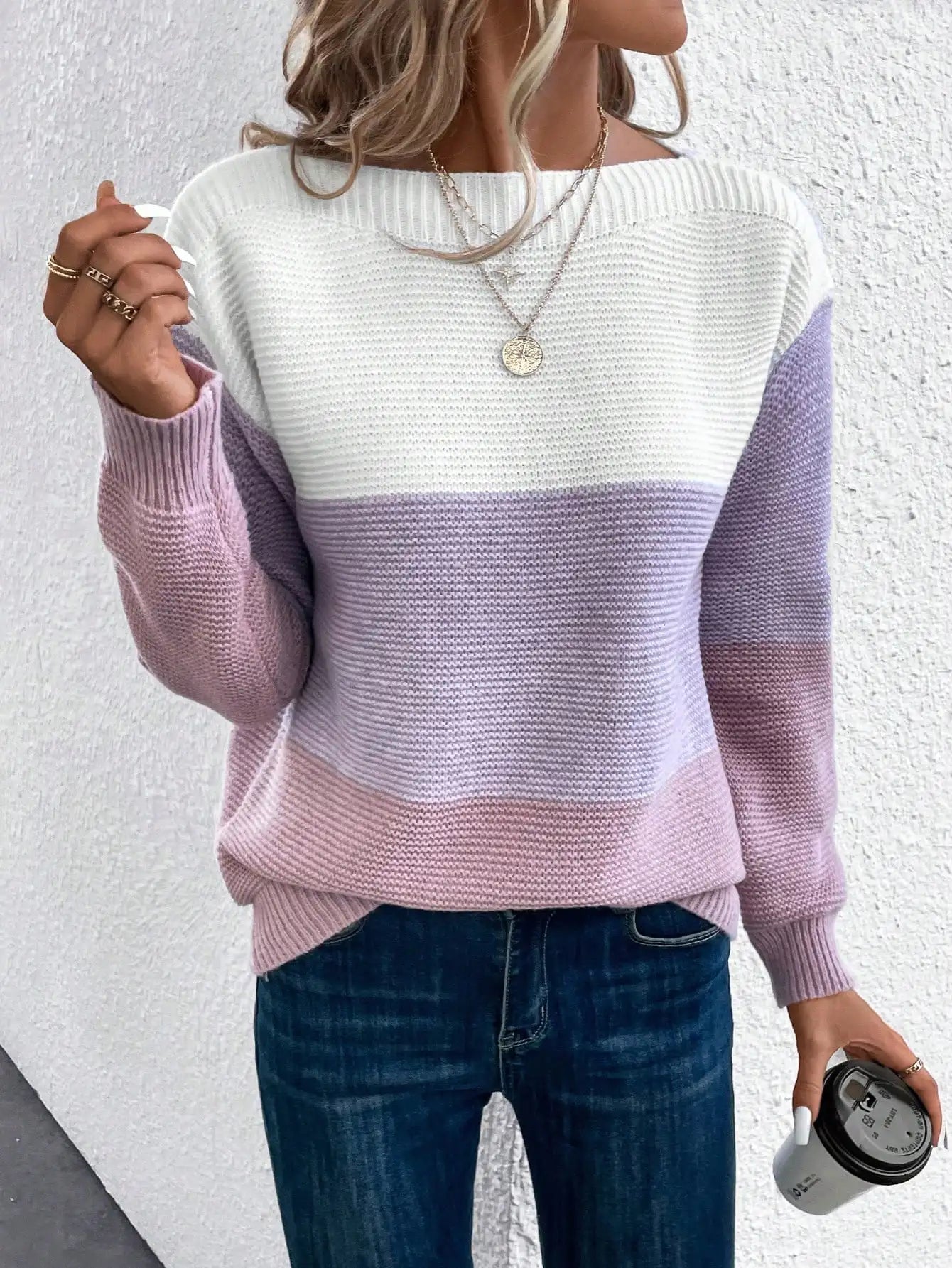 Dina | Tidlös Elegant Stickad Tröja