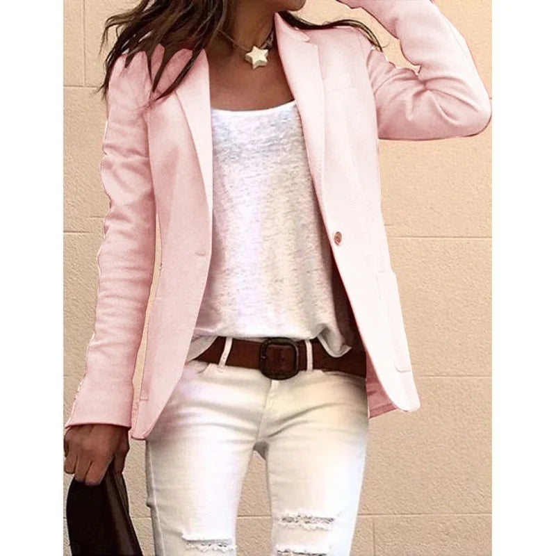 LEONA | Avslappnad Enkelknappad Blazer