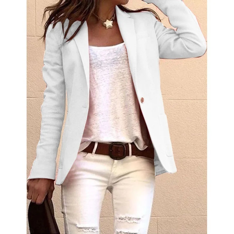 LEONA | Avslappnad Enkelknappad Blazer