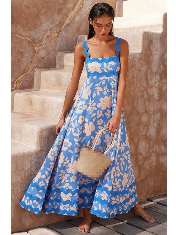 Solana - Elegant Blomster Maxiklänning