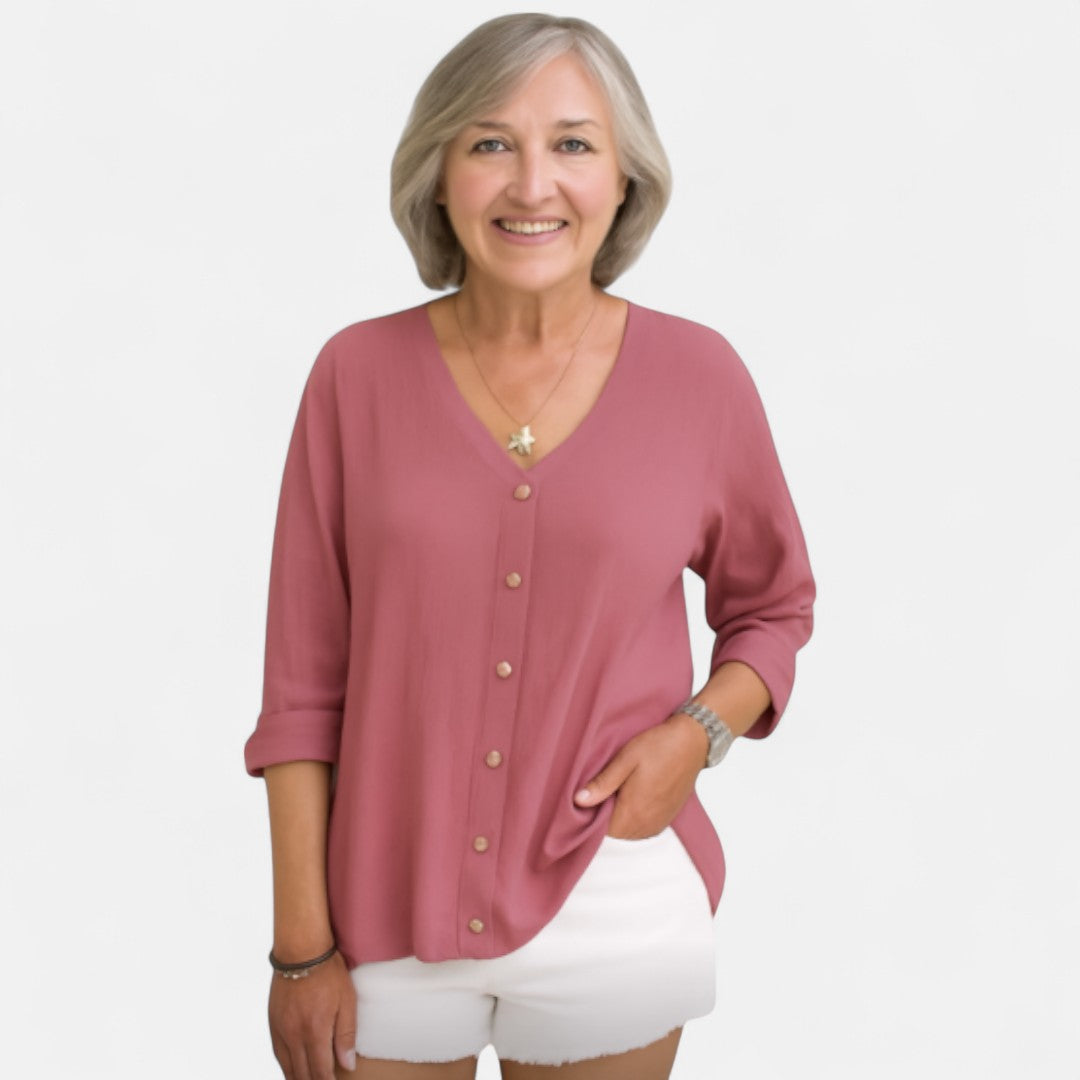 Elfrikka™ | Elegant Luftig Blus