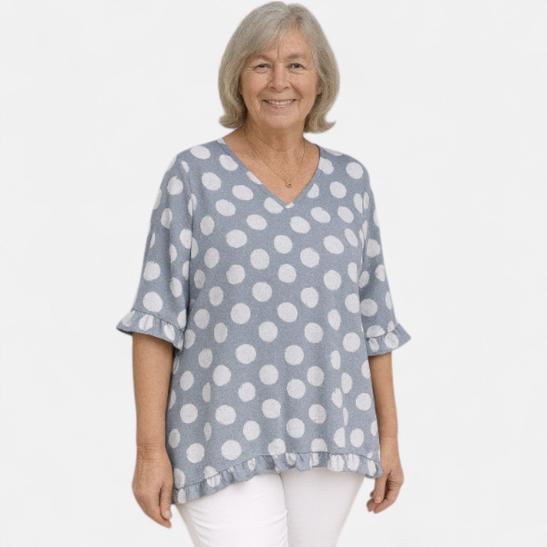 Audbjørg™ | Avslappad-Chic Lös-Fit Topp