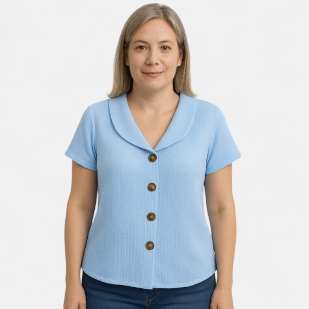 Birit™ | Elegant Knappblus