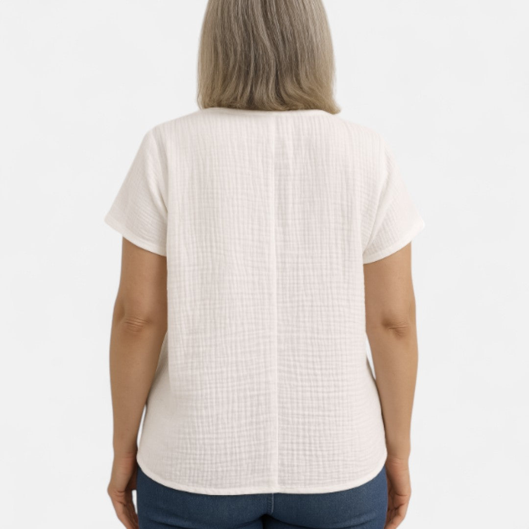 Birit™ | Elegant Knappblus