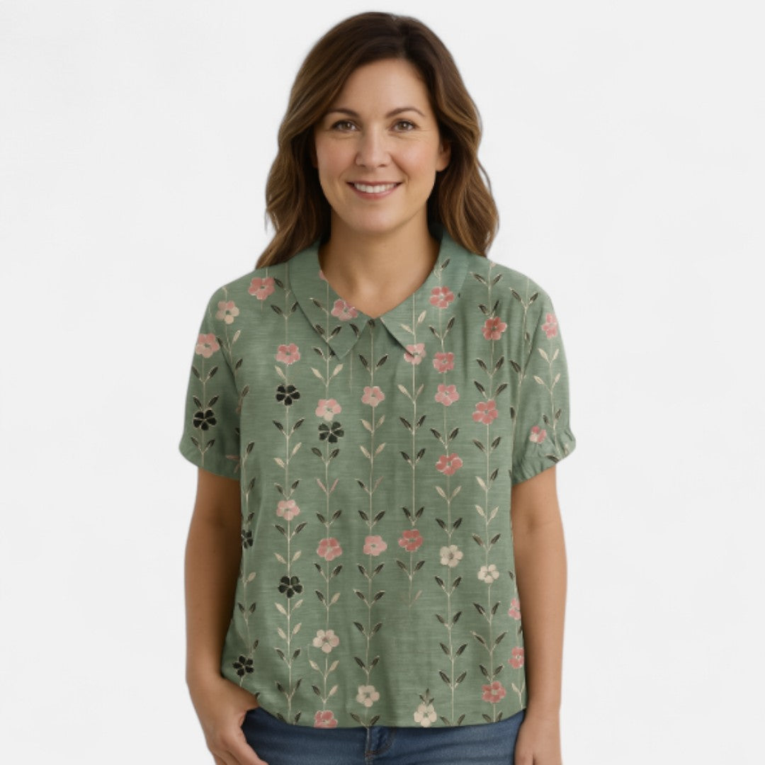 Arnlaug™ | Blomstermönstrad Blus