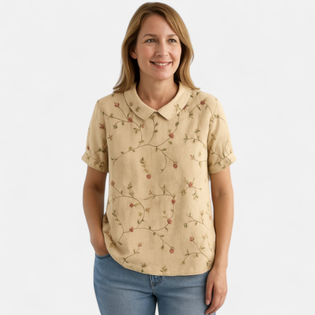 Arnlaug™ | Blomstermönstrad Blus