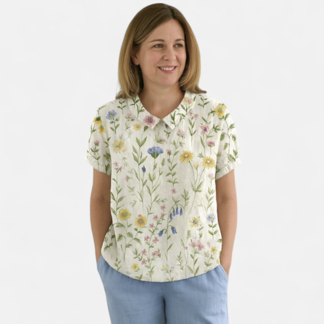 Arnlaug™ | Blomstermönstrad Blus