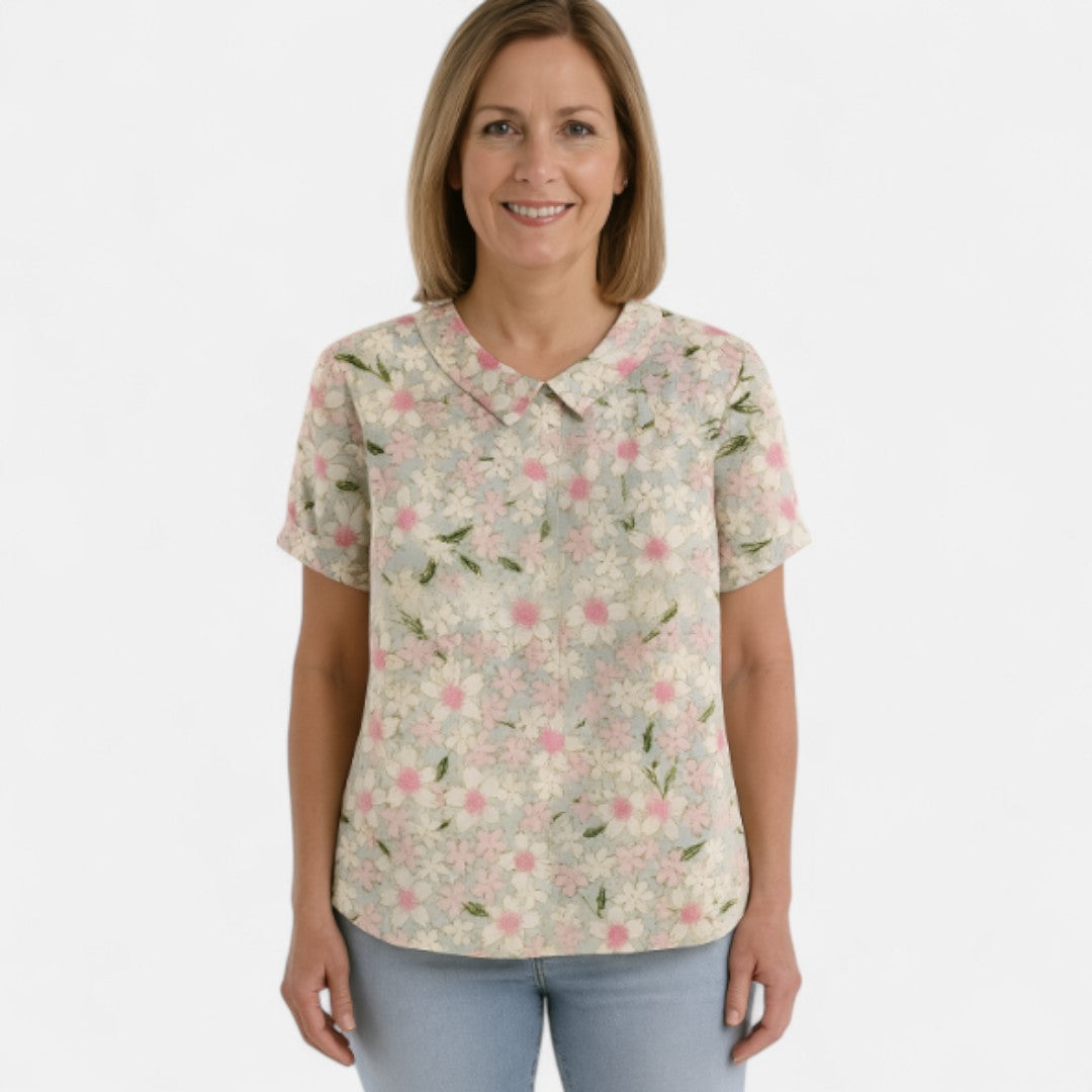 Arnlaug™ | Blomstermönstrad Blus