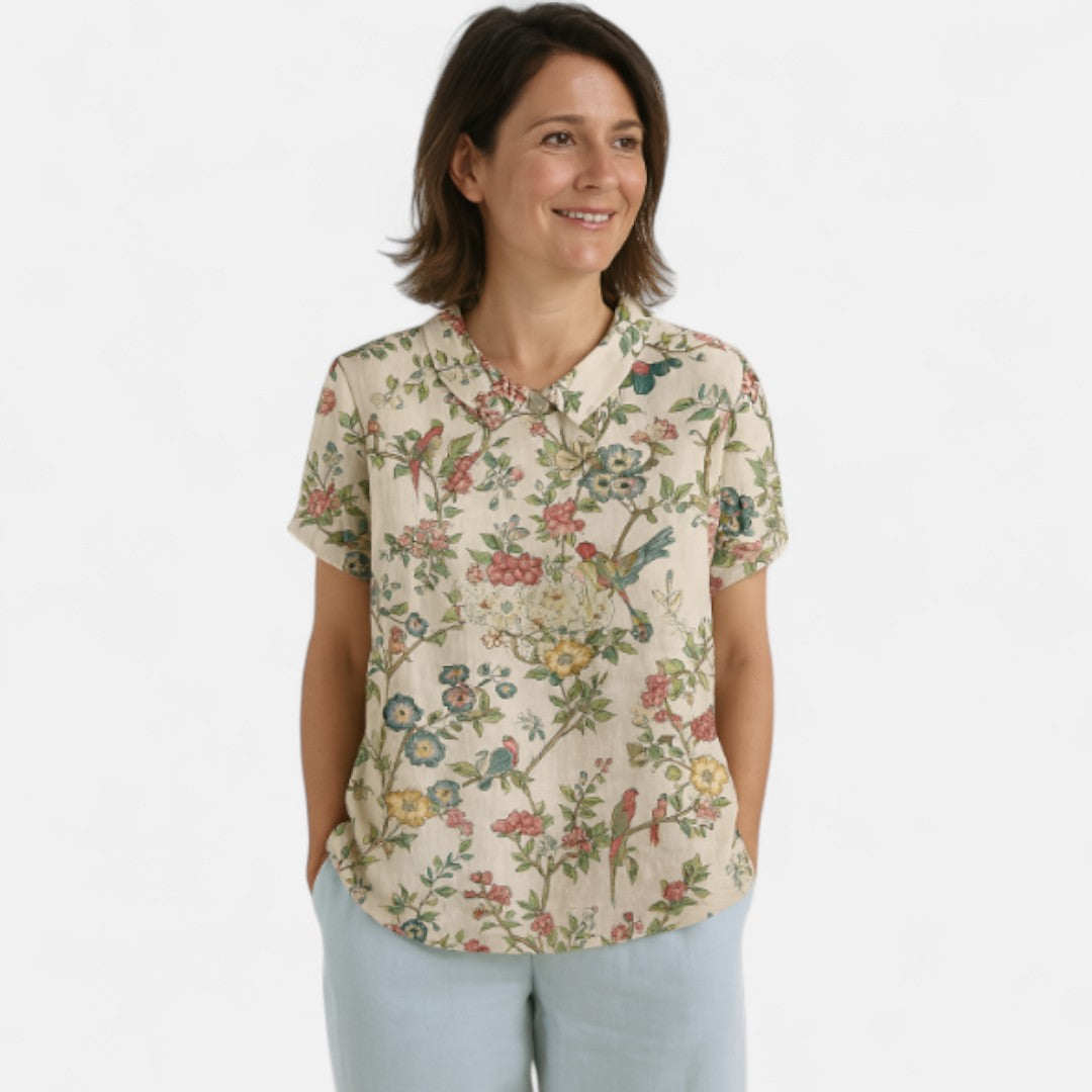 Arnlaug™ | Blomstermönstrad Blus