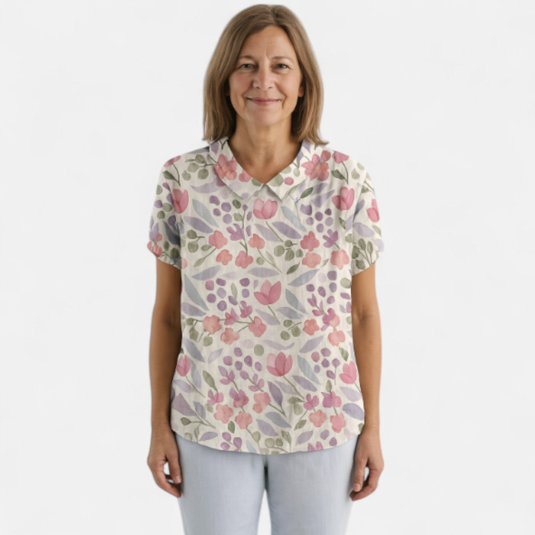 Arnlaug™ | Blomstermönstrad Blus