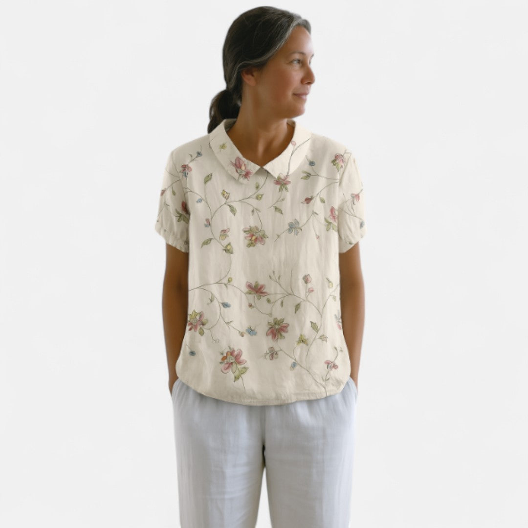 Arnlaug™ | Blomstermönstrad Blus