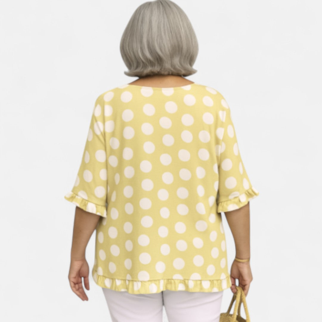 Audbjørg™ | Avslappad-Chic Lös-Fit Topp
