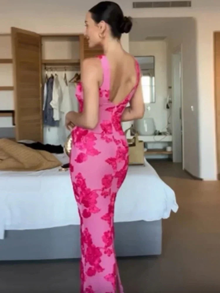 Amira - Elegant blommönstrad klänning
