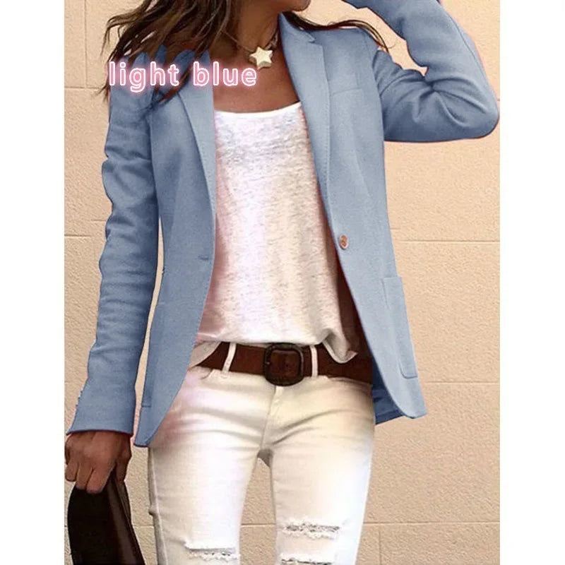 LEONA | Avslappnad Enkelknappad Blazer