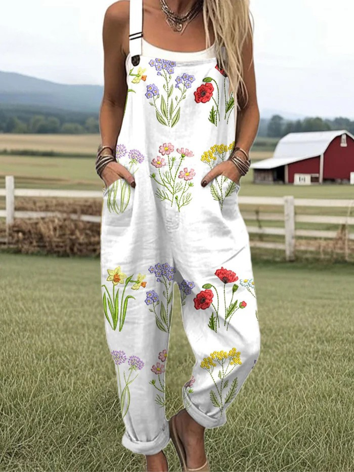 ELVYRA – Blomstrande behaglig jumpsuit