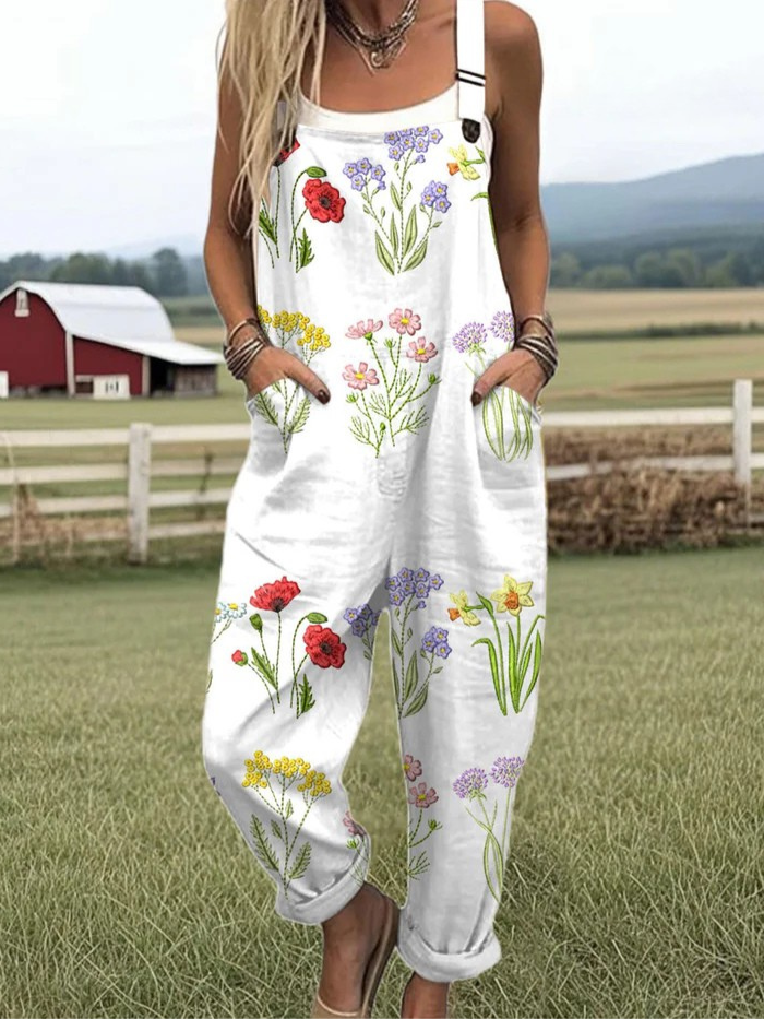 ELVYRA – Blomstrande behaglig jumpsuit