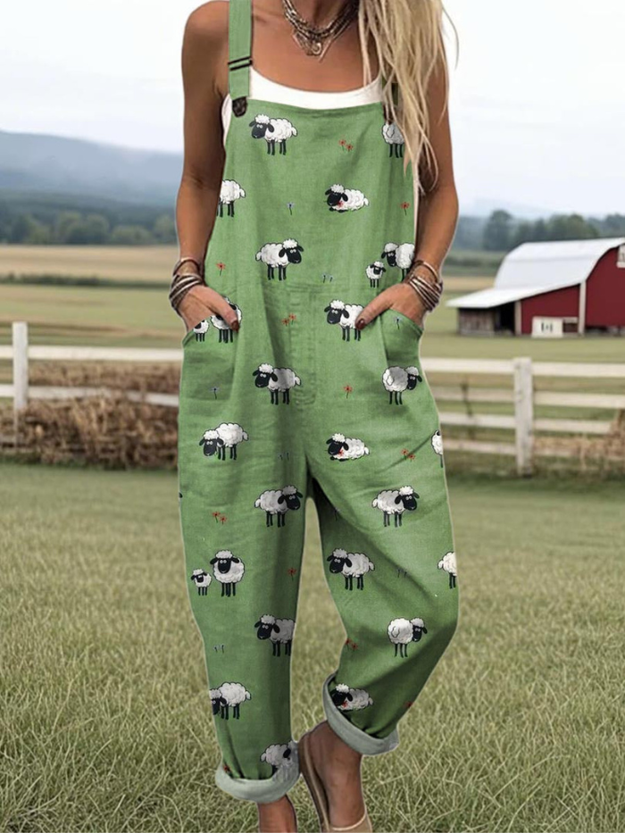 ZIRELIA – Botanisk bredbens jumpsuit