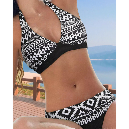 Bolette - Mönstrad bikini-set med stöd