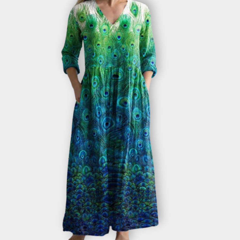 Wendelina | Boho Maxikjol i lyxigt, mjukt tyg