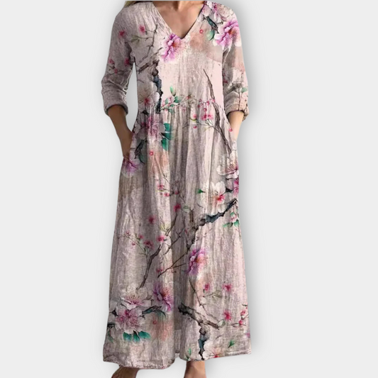 Radegunda | Boho Maxiklänning i lyxigt mjukt tyg