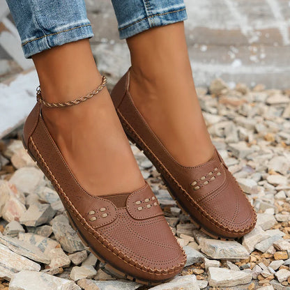 Elin | Ortopediska Loafers i Vintage Stil