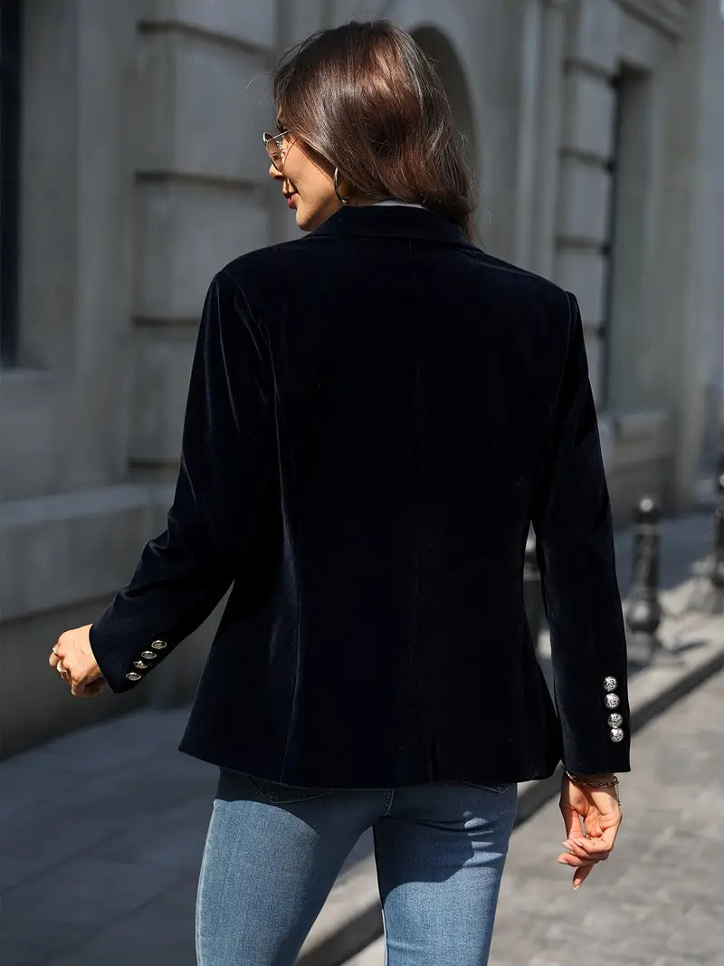 VIVIAN | Sammetsgull-knapp Blazer
