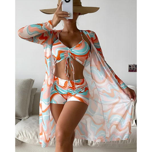 Lana – 3-delat bikinisett med print