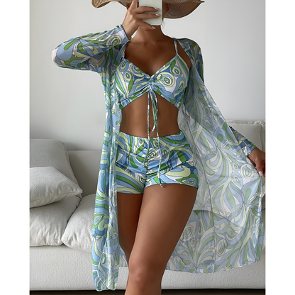Lana – 3-delat bikinisett med print