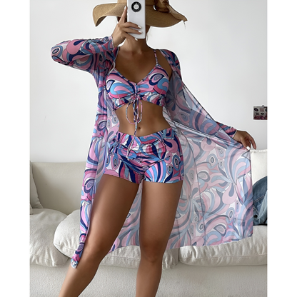 Lana – 3-delat bikinisett med print
