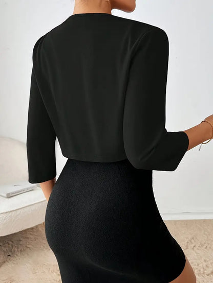 SYLVIA | Kort öppen blazer