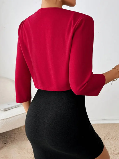 SYLVIA | Kort öppen blazer