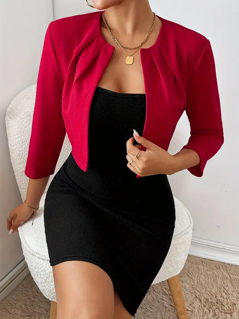 SYLVIA | Kort öppen blazer