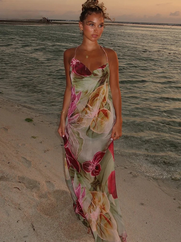 Isla - Uten Rygg Chiffon Maxikjol