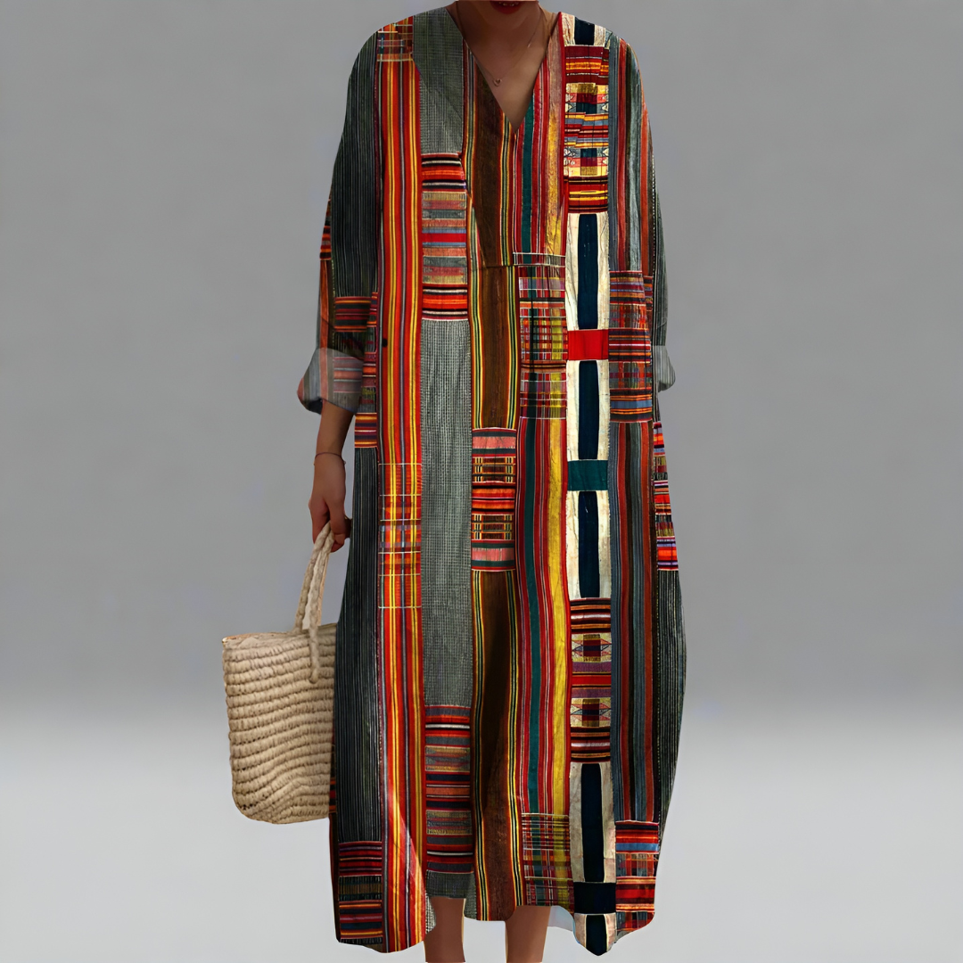 Frida — Elegant Geometrisk Klänning