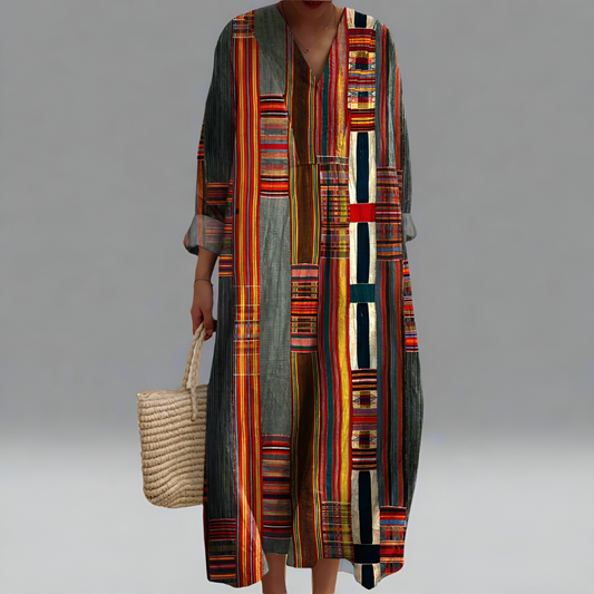 Frida — Elegant Geometrisk Klänning