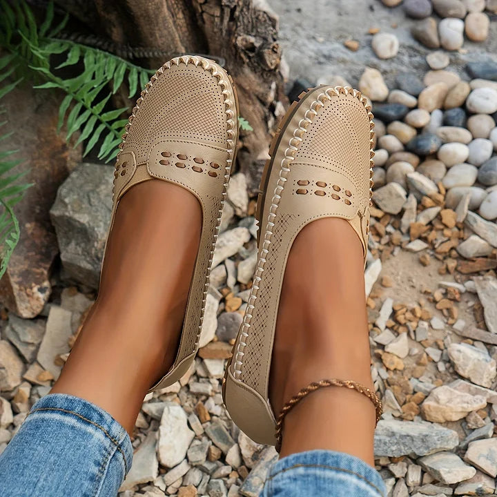 Elin | Ortopediska Loafers i Vintage Stil