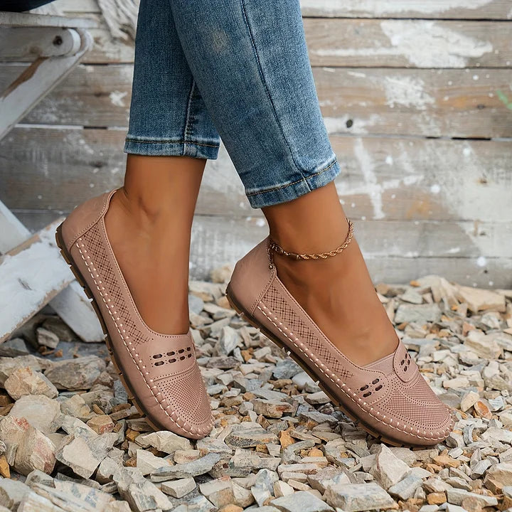 Elin | Ortopediska Loafers i Vintage Stil