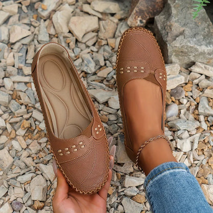 Elin | Ortopediska Loafers i Vintage Stil