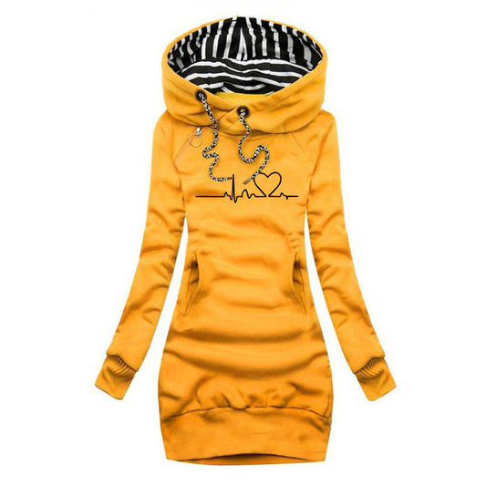 Kari | Klänning-poncho med hjärtprint